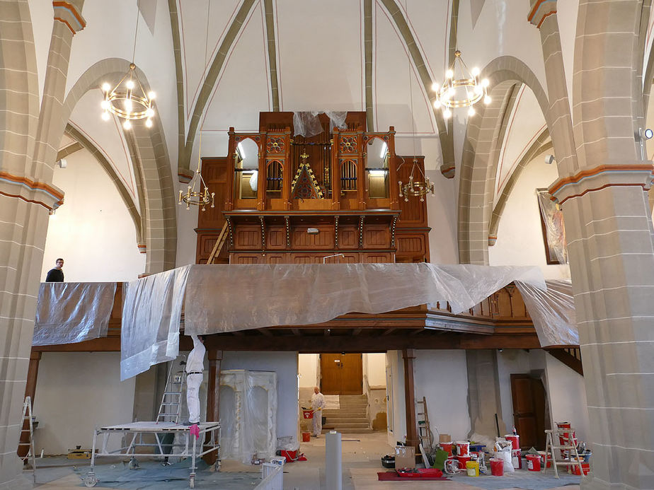 Sanierung der "Lötzerich" Orgel in St. Crescentius (Foto: Karl-Franz Thiede)